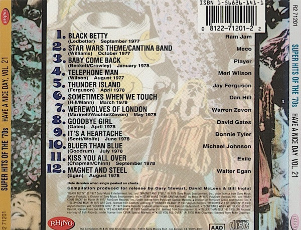 USED CD - Various – Super Hits Of The '70s - Have A Nice Day, Vol. 21