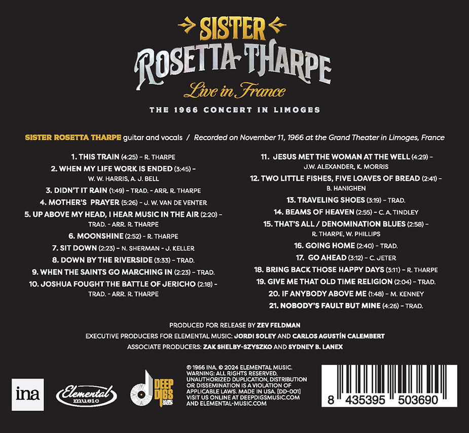 CD - Sister Rosetta Tharpe - Live in France: The 1966 Concert in Limoges