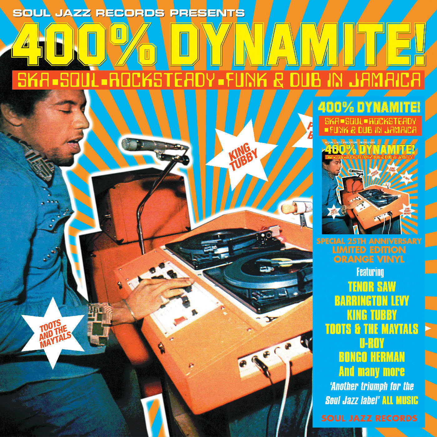 2LP - Soul Jazz Records presents - 400% DYNAMITE! Ska, Soul, Rocksteady, Funk and Dub in Jamaica