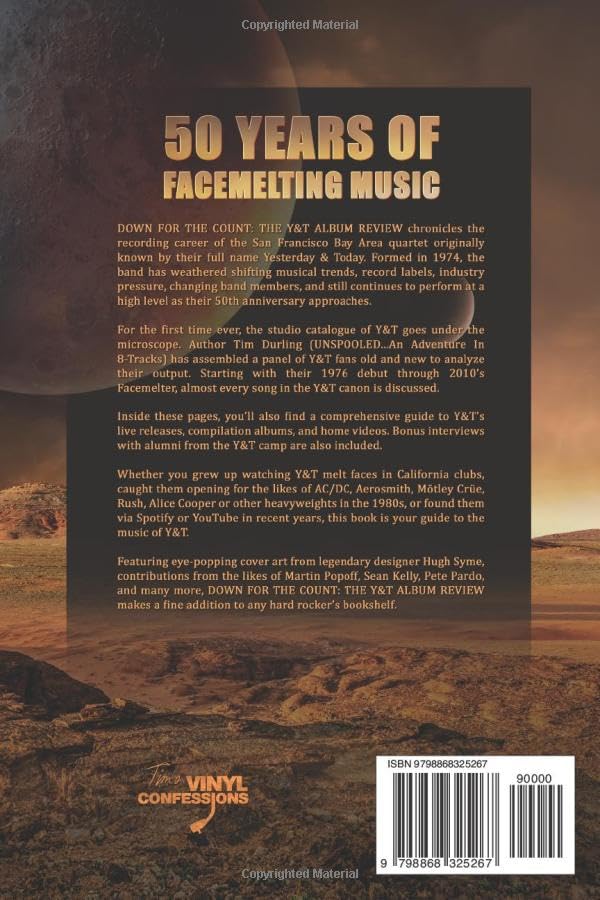 Book - Tim Durling - DOWN FOR THE COUNT: The Y&T Album Review