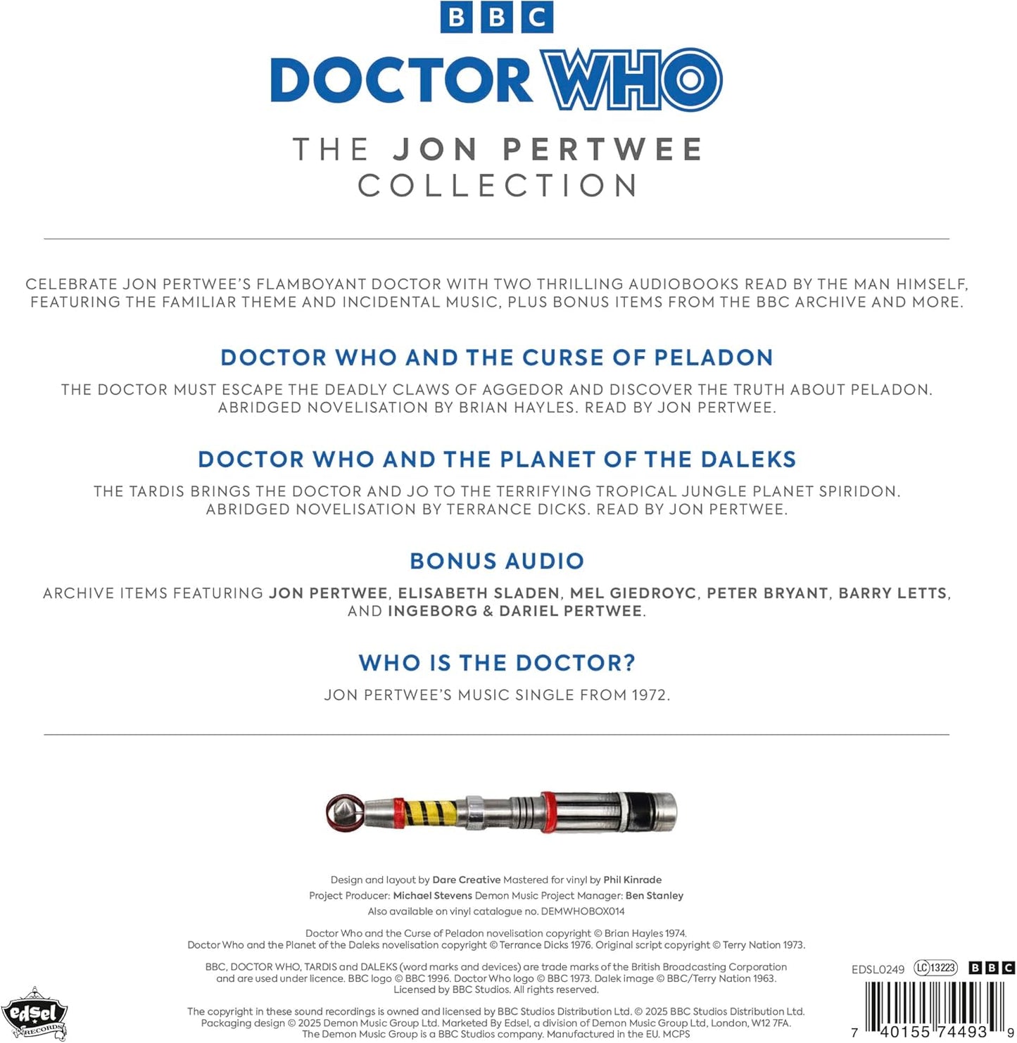 4CD - Doctor Who - The Jon Pertwee Collection