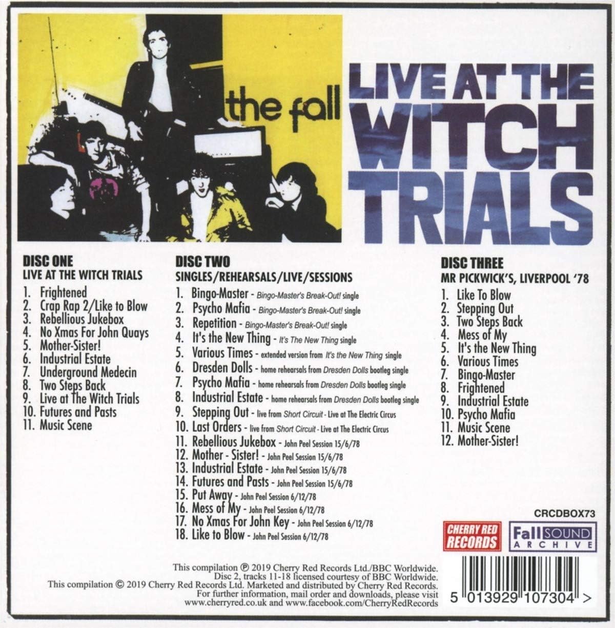 3CD - The Fall - Live At The Witch Trials