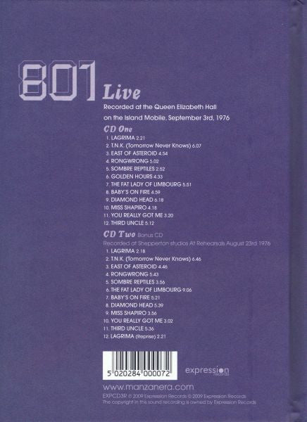 USED 2CD/BOOK - 801 – Live - Collector's Edition