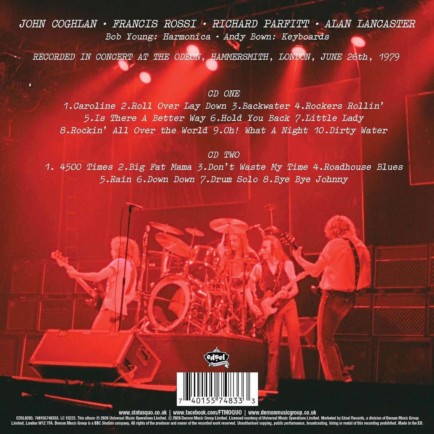 2CD - Status Quo - Live At Hammersmith '79