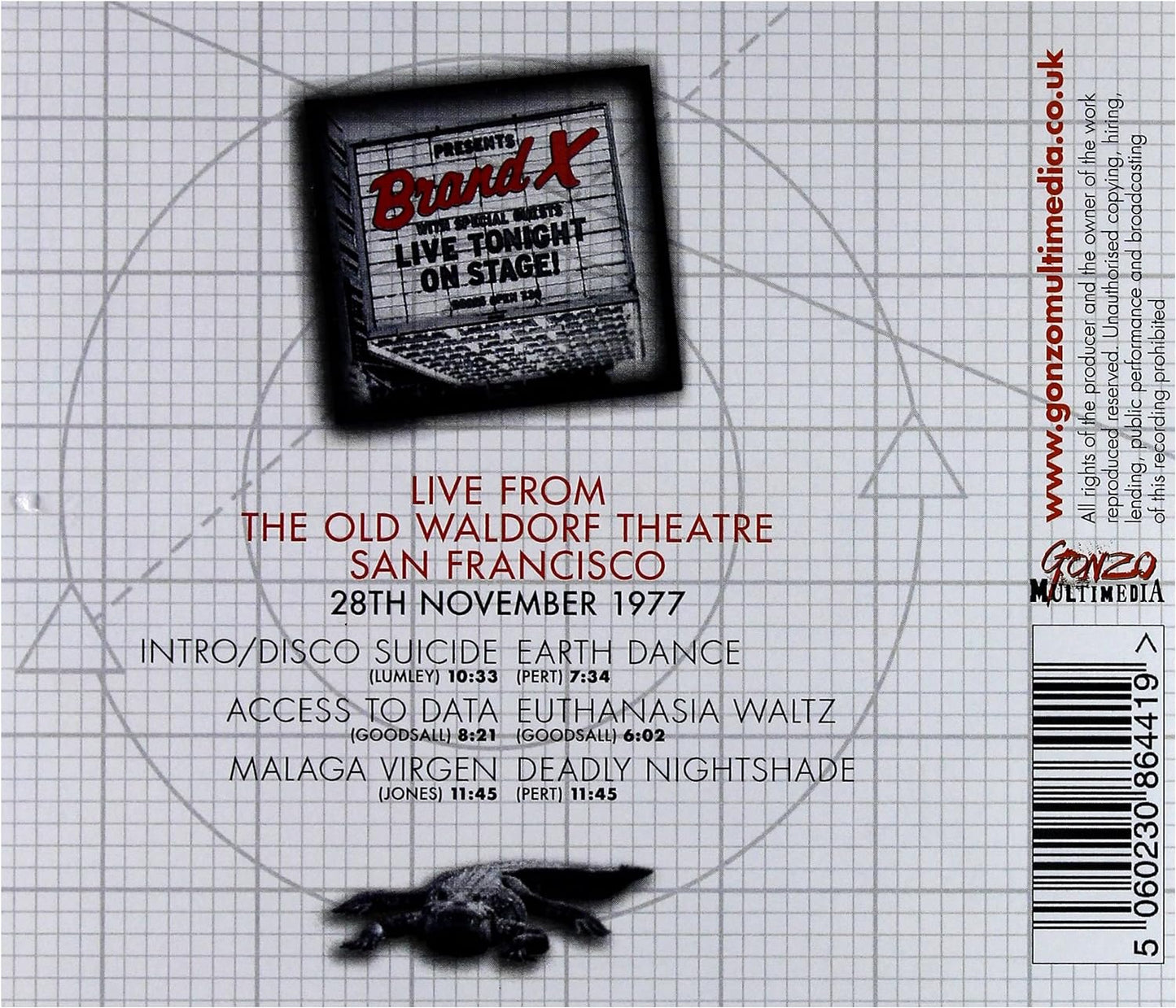 CD - Brand X - Live In San Francisco