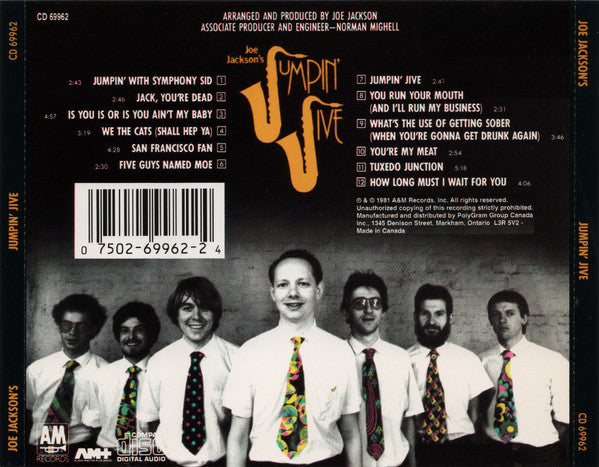 USED CD - Joe Jackson – Joe Jackson's Jumpin' Jive