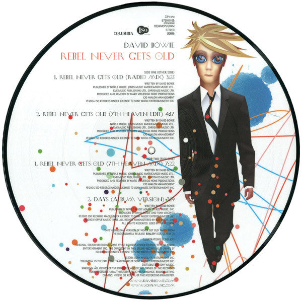 LP - David Bowie – Rebel Never Gets Old EP