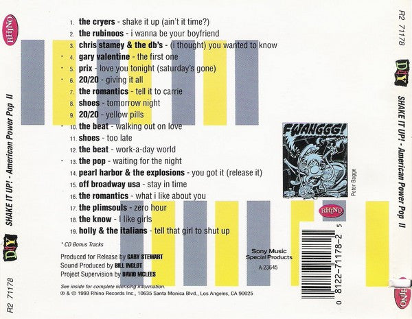 USED CD - DIY: Shake It Up! - American Power Pop II (1978-80)