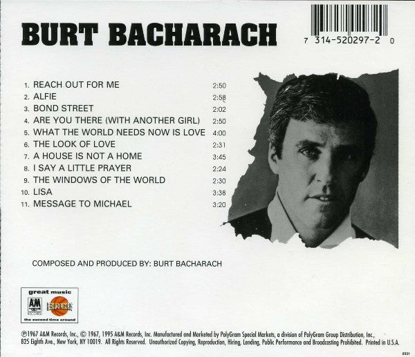CD - Burt Bacharach - Reach Out