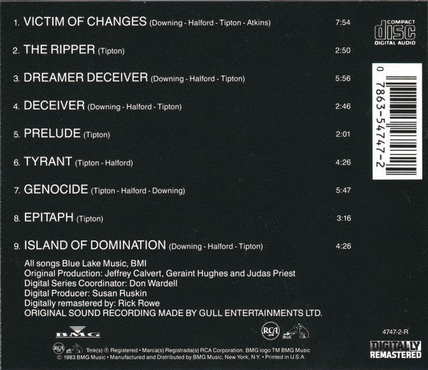 USED CD - Judas Priest – Sad Wings Of Destiny