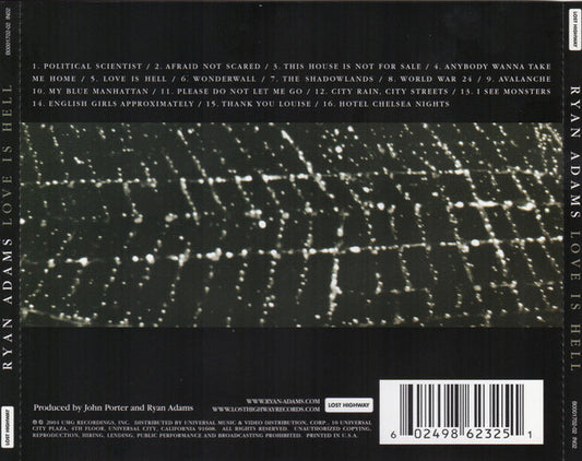 USED CD - Ryan Adams – Love Is Hell