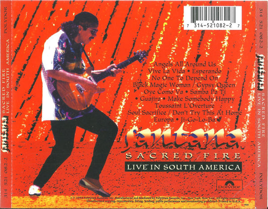 USED CD - Santana – Sacred Fire (Live In South America)