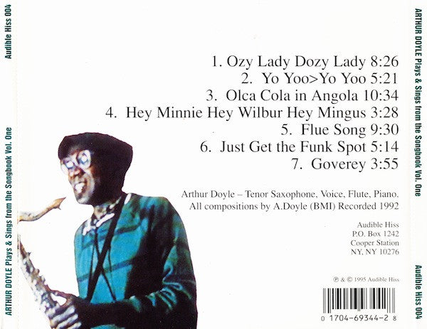 USED CD - Arthur Doyle – Plays And Sings From The Songbook Volume One