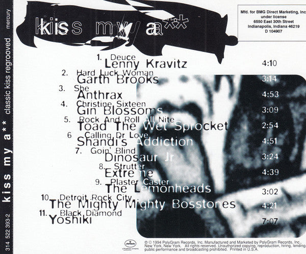 USED CD - Various – Kiss My A**: Classic Kiss Regrooved