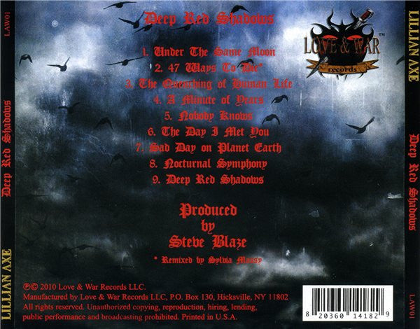 USED CD - Lillian Axe – Deep Red Shadows