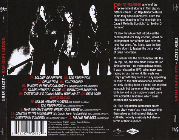 USED CD - Thin Lizzy – Bad Reputation