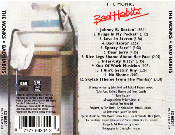 USED CD - The Monks – Bad Habits
