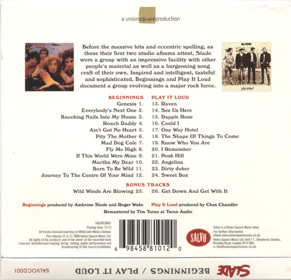 CD - Slade – Beginnings / Play It Loud