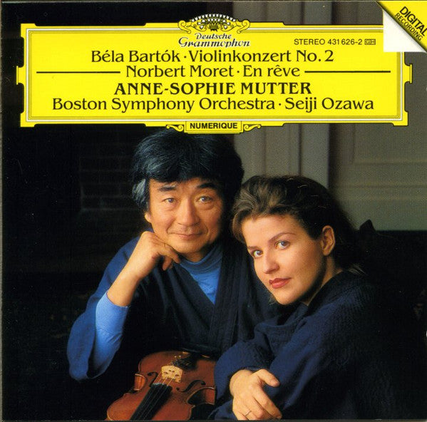 CD - Béla Bartók • Norbert Moret - Anne-Sophie Mutter, Seiji Ozawa, Boston Symphony Orchestra – Violinkonzert No. 2 / En Rêve