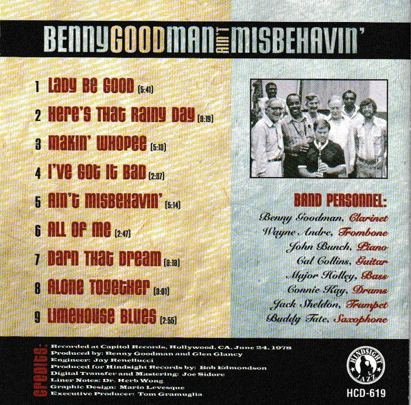 USED CD - Benny Goodman – Ain't Misbehavin'