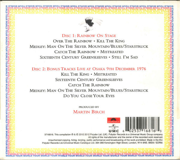 USED 2CD - Rainbow – On Stage