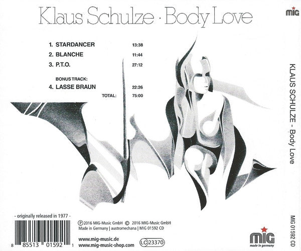CD - Klaus Schulze – Body Love