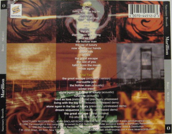 USED 2CD - Marillion – Brave