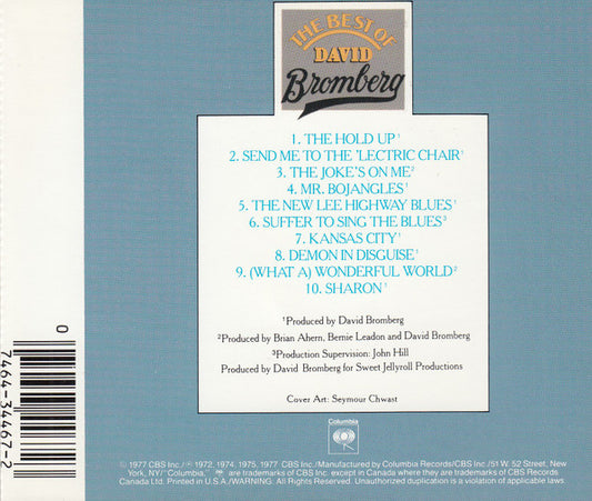 USED CD - David Bromberg – The Best Of David Bromberg - Out Of The Blues
