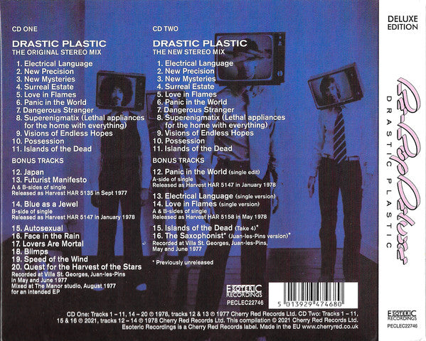 USED 2CD - Be-Bop Deluxe – Drastic Plastic
