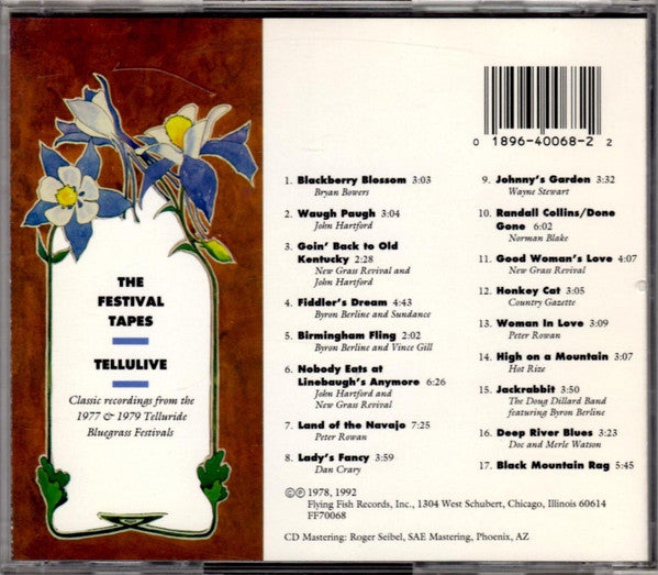 USED CD - Various – The Festival Tapes / Tellulive