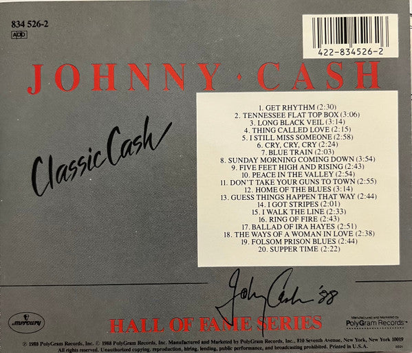 USED CD - Johnny Cash – Classic Cash