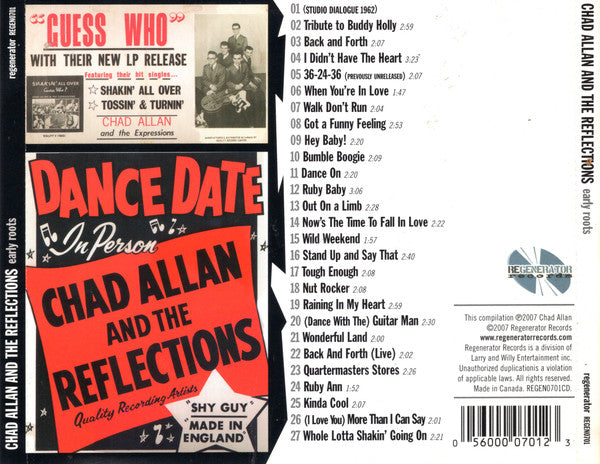 USED CD - Chad Allan And The Reflections – Early Roots