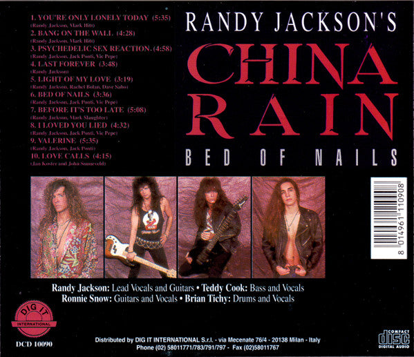 USED CD - Randy Jackson's China Rain – Bed Of Nails