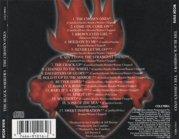 USED CD - The Black Sorrows – The Chosen Ones