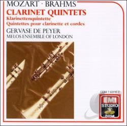 USED CD - Mozart, Brahms, Gervase de Peyer, Melos Ensemble Of London – Clarinet Quintets