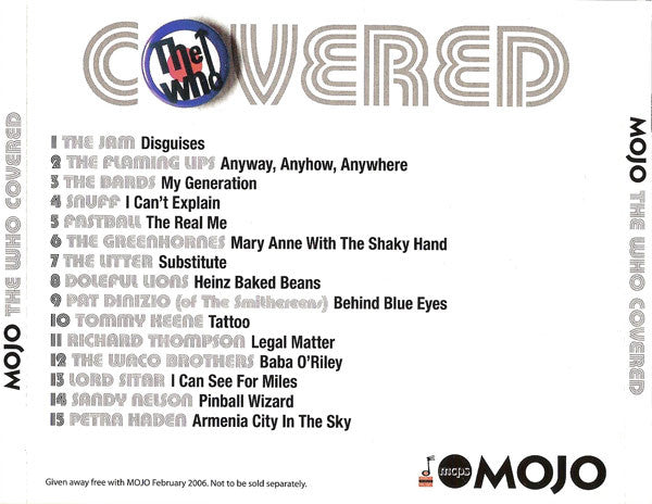 USED CD - Various – The Who Covered