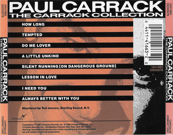 USED CD - Paul Carrack – The Carrack Collection