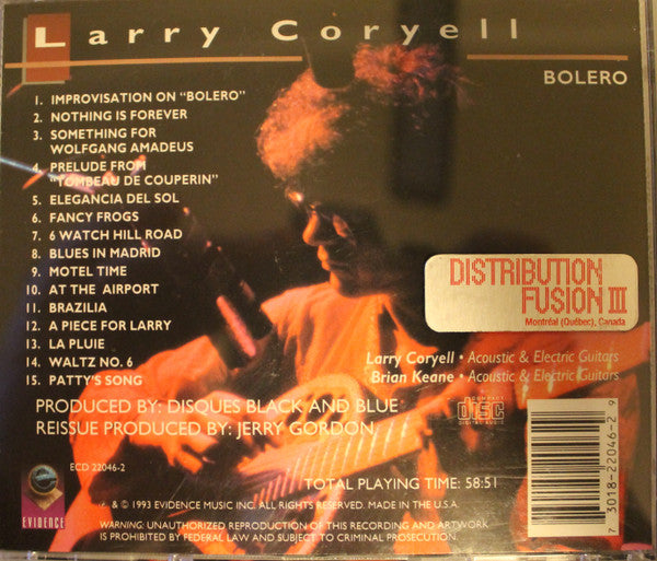 USED CD - Larry Coryell – Bolero