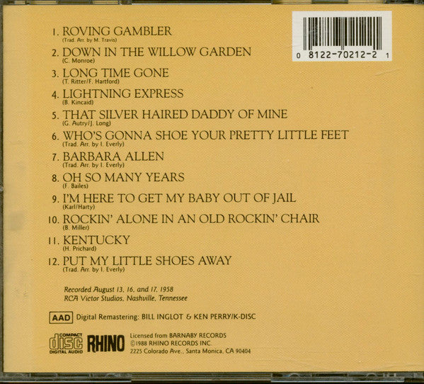 USED CD - The Everly Brothers – Songs Our Daddy Taught Us