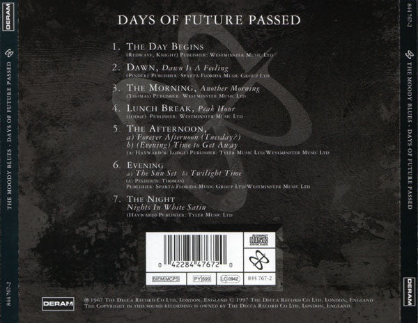 USED CD - The Moody Blues – Days Of Future Passed (1997 Remaster)