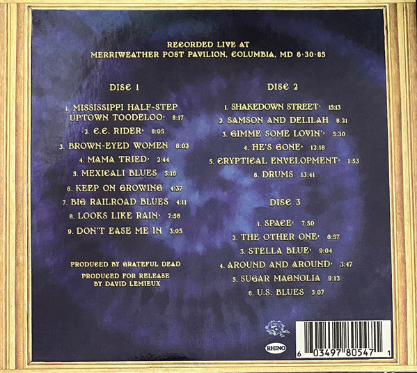 USED 3CD - The Grateful Dead – Merriweather 6-30-85