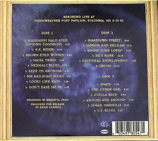 USED 3CD - The Grateful Dead – Merriweather 6-30-85