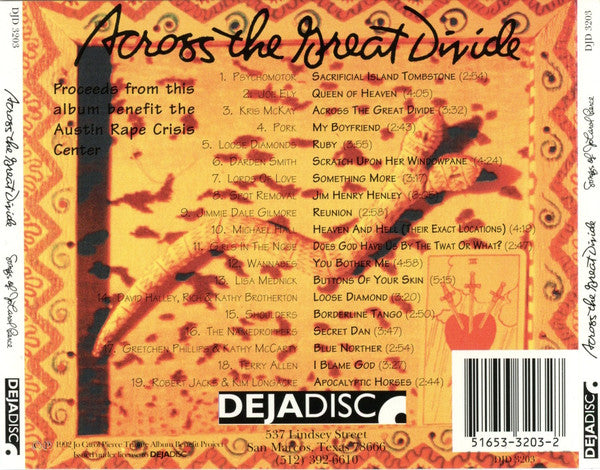 USED CD - Various – Across The Great Divide (Songs Of Jo Carol Pierce)