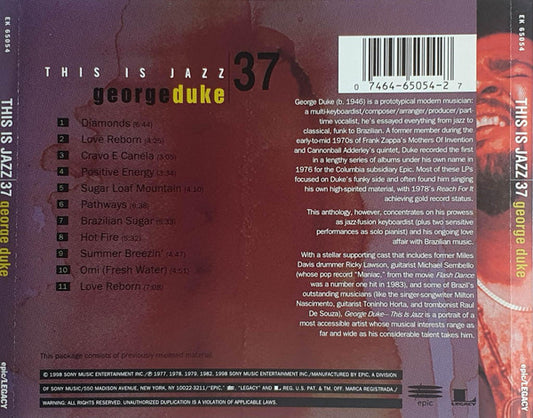 USED CD - George Duke – This Is Jazz