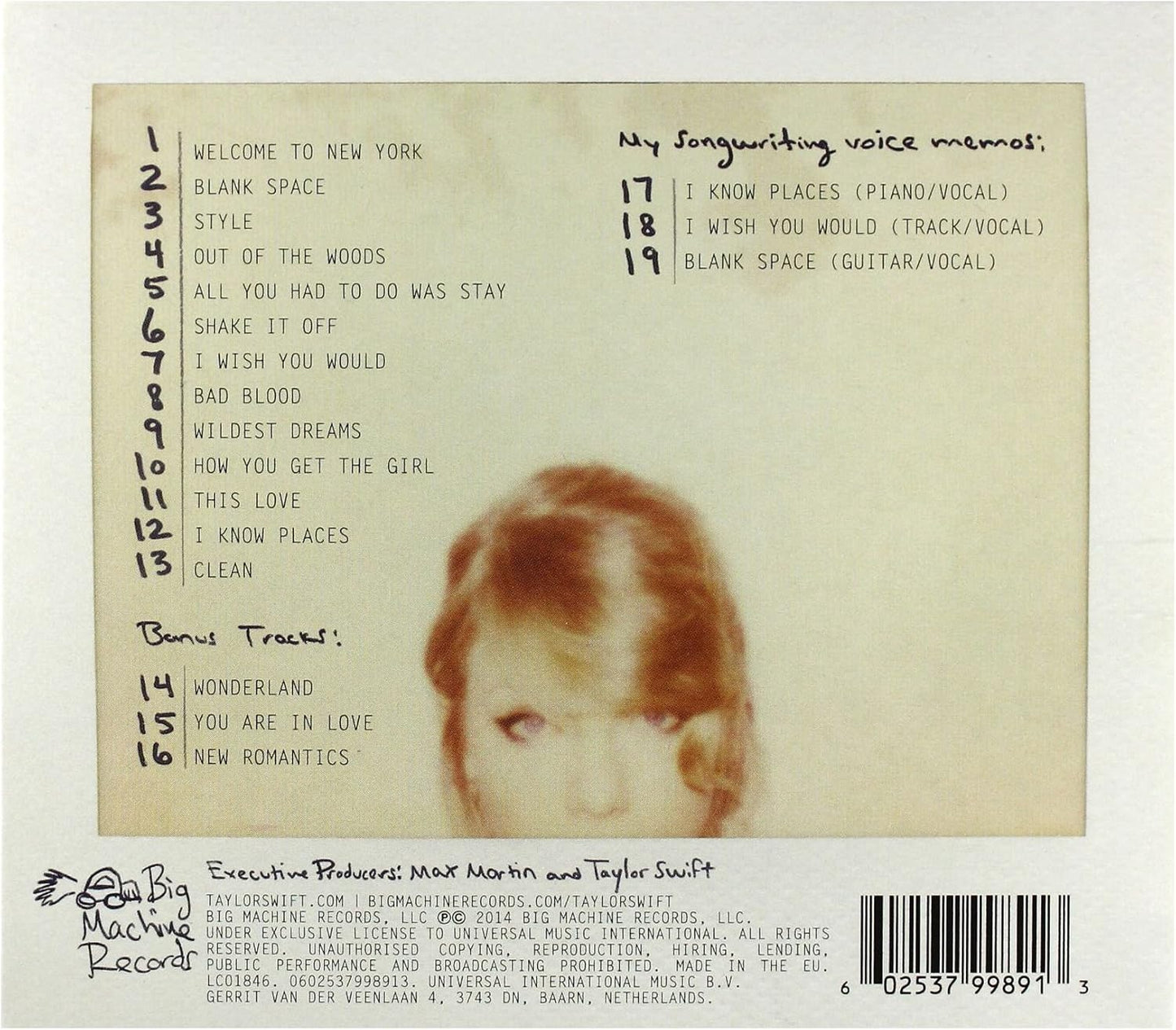 CD - Taylor Swift – 1989 D.L.X.