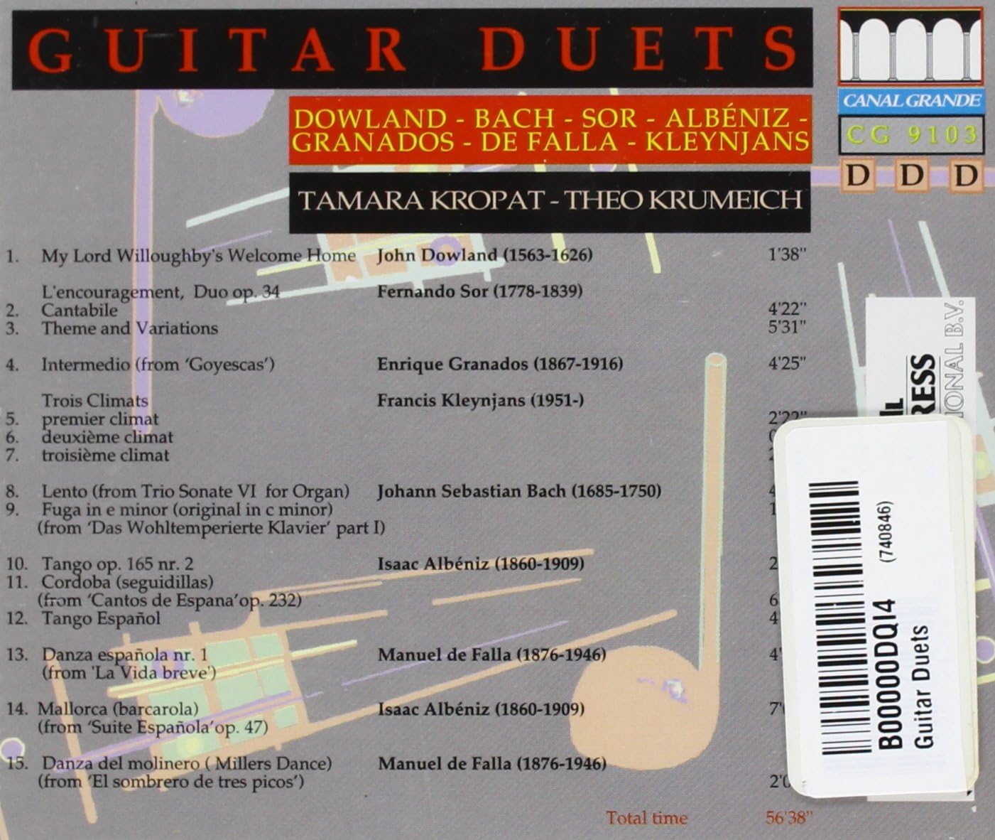 CD - Tamara Kropat & Theo Krumeich - Guitar Duets