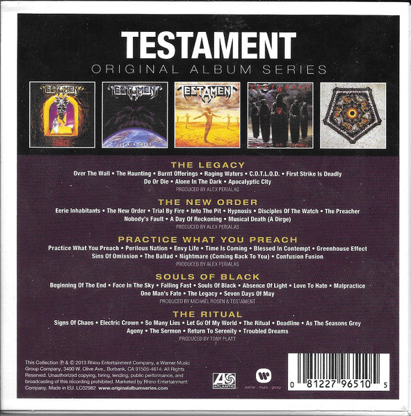USED 5CD - Testament – Original Album Series