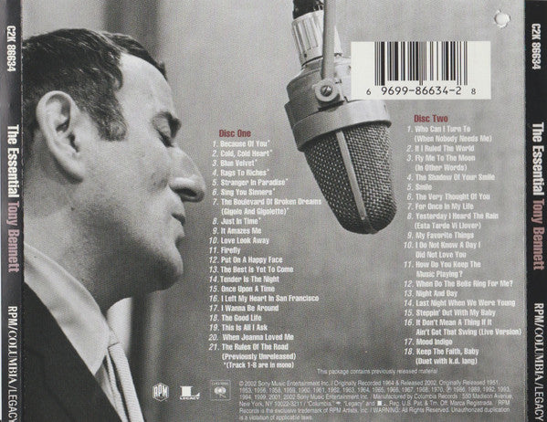 USED 2CD - Tony Bennett – The Essential Tony Bennett