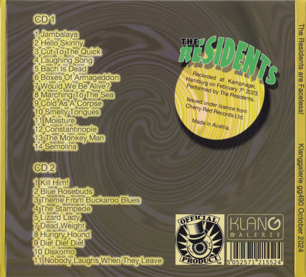 2CD - The Residents – The Residents Are Faceless!