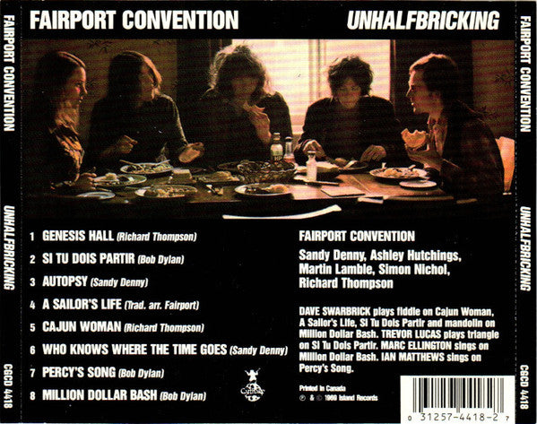 USED CD - Fairport Convention – Unhalfbricking (Carthage)